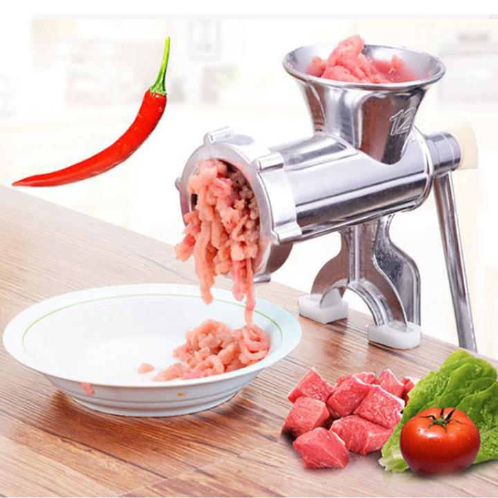 Máy xay thịt bằng nhôm quay bằng tay TB12 (có đầu nhồi lạp xưởng, xúc xích)