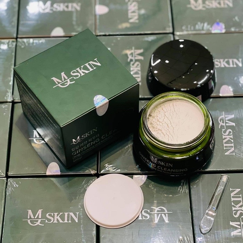 Bột rửa mặt nhân sâm mq skin 100gr