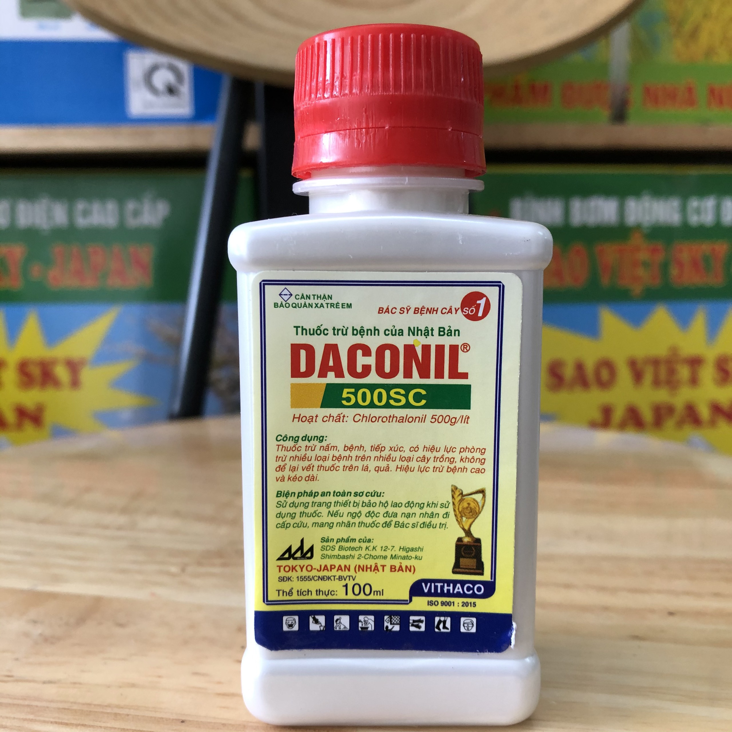 Daconil 500ec (chai 100ml ) trừ nấm bệnh cây trồng (Đạo ôn, khô vằn, sương mai, thán thư, phấn trắng, đốm lá)