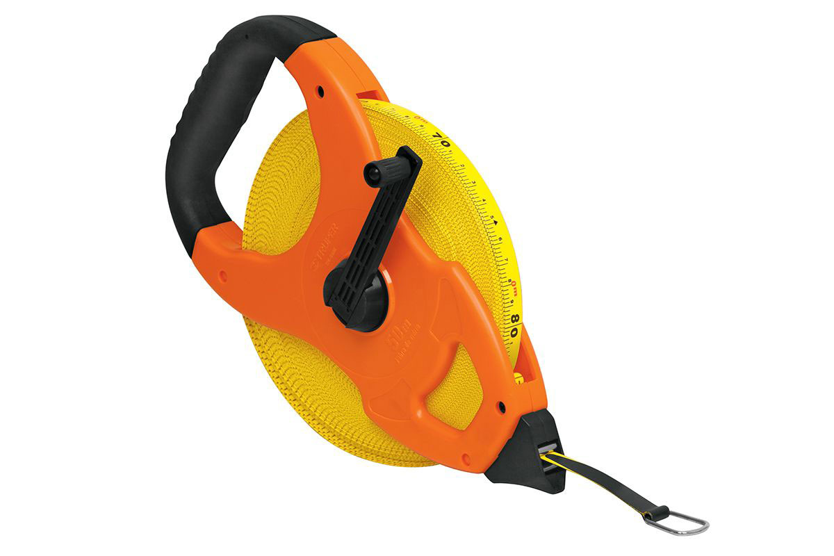 Thước dây sợi thủy tinh 60m, có tay cầm tfc-50me truper - 12647