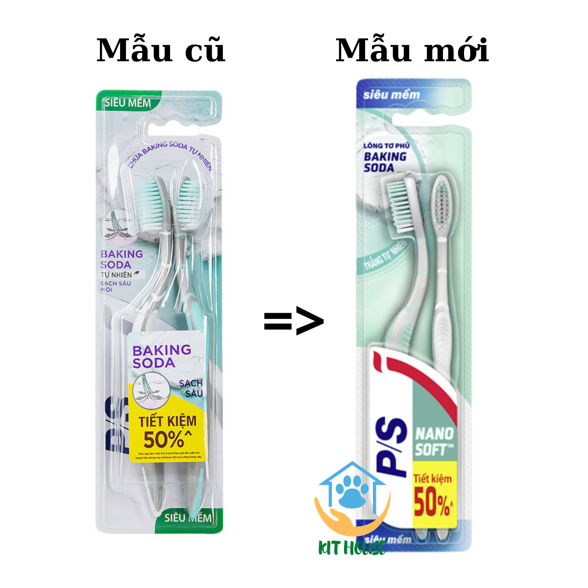 Bộ 2 bàn chải đánh răng p/s baking soda sạch sâu