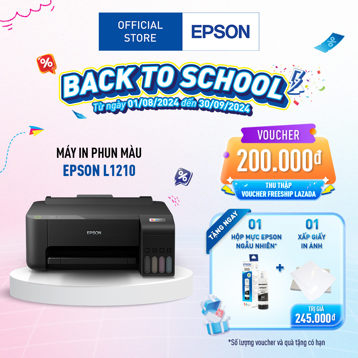 Máy in phun màu Epson Ecotank L1210