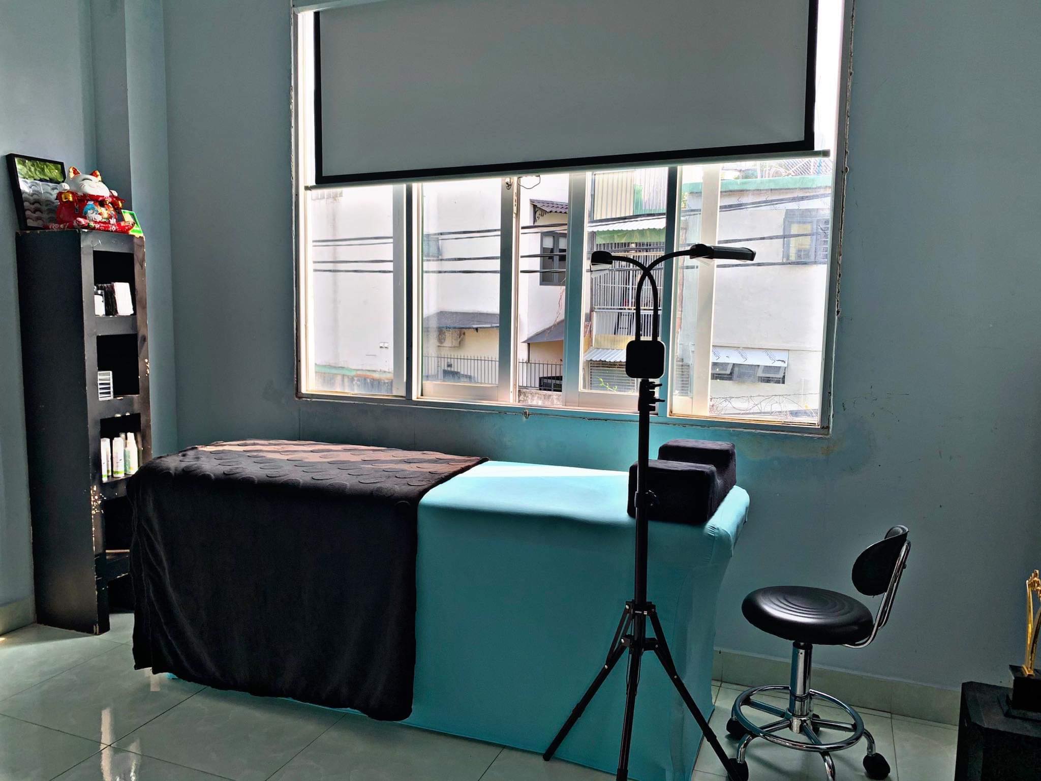 Ga giường nối mi spa phun xăm.