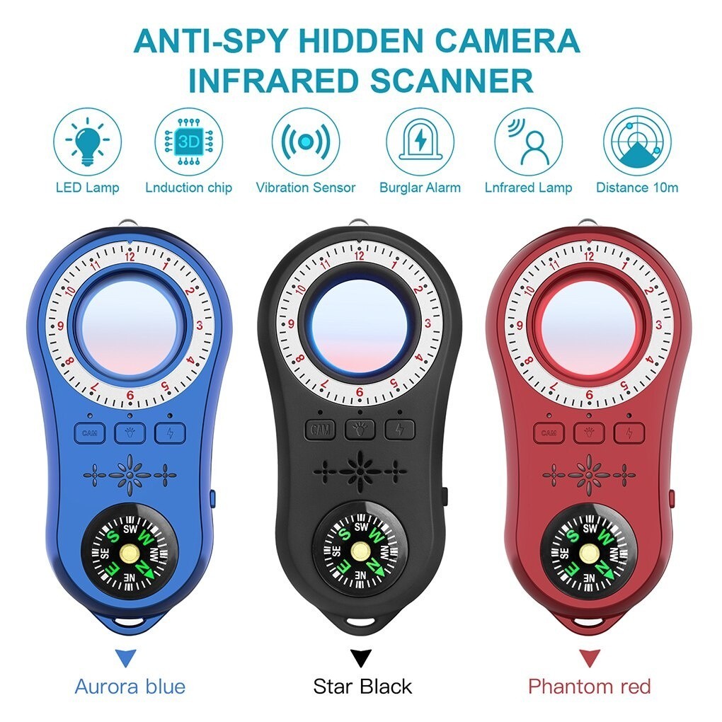 Máy Dò Tìm Camera, Máy Quét hồng ngoại sử dụng đèn laser hồng ngoại S100 - đa chức năng