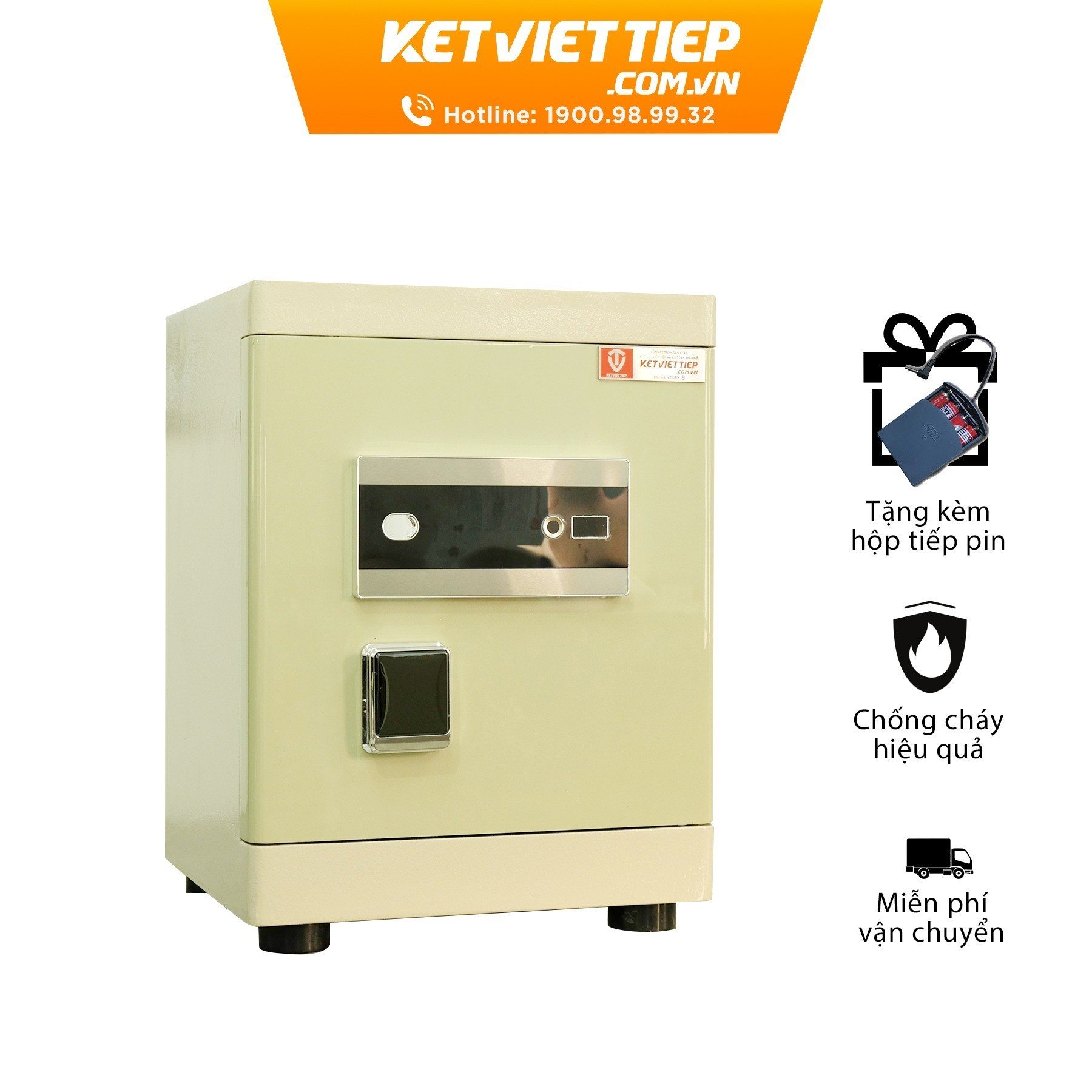 Két sắt Việt Tiệp SPM588 két sắt gia đình thế hệ mới vân tay điện tử thông minh chính hãng BẢO HÀNH 2 NĂM Miễn phí vận chuyển toàn quốc