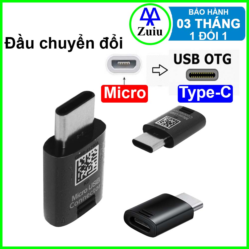 Đầu chuyển micro usb sang usb type c usb 3.0