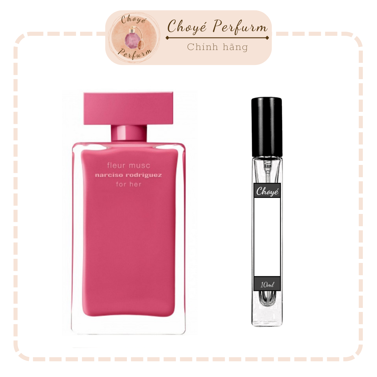 Nước hoa nữ chính hãng Nar hồng đậm chai chiết 10ml Nước hoa nữ thơm lâu