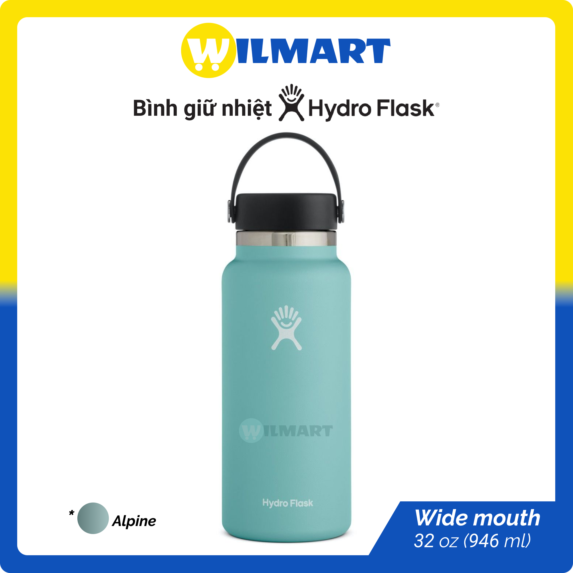 Bình giữ nhiệt Hydro Flask 32 oz nắp gập - Wide mouth