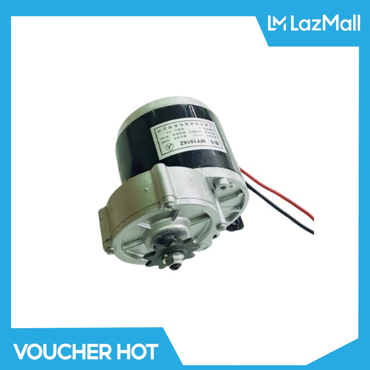 Động cơ chổi than 12V 350W hộp số giảm tốc (MY1016Z3) xe điện