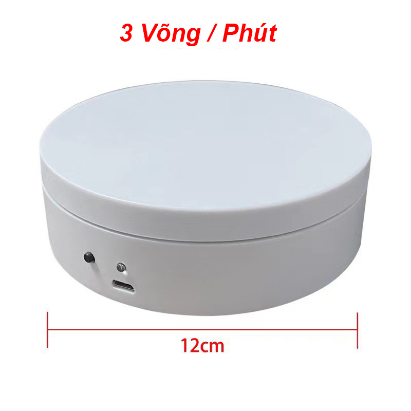  Bàn Xoay Size 12cm Chụp Ảnh Sản Phẩm Trưng Bày Xoay 360 Độ Đế Xoay Chụp Ảnh Và Quay Video Sản Phẩm 