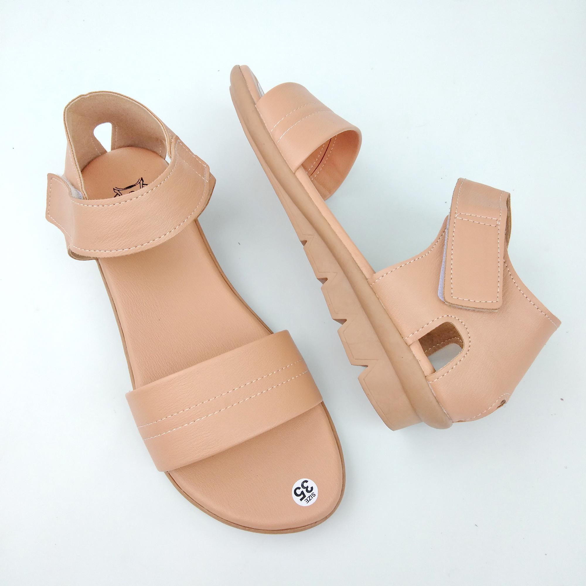 Sandal chiến binh đế xuồng 3p quai dán hàng cao cấp - hình thật