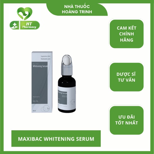 Maxibac Whitening Serum giúp làm sáng da, mờ nám
