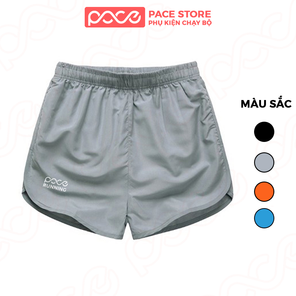 Quần chạy bộ nam quần short chạy bộ nam PACE RUNNING mỏng nhẹ thấm hút mồ hôi nhanh khô