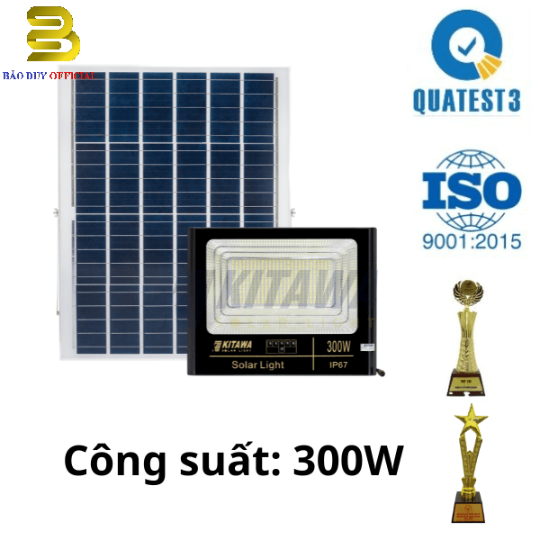 Đèn năng lượng mặt trời 300w Kitawa