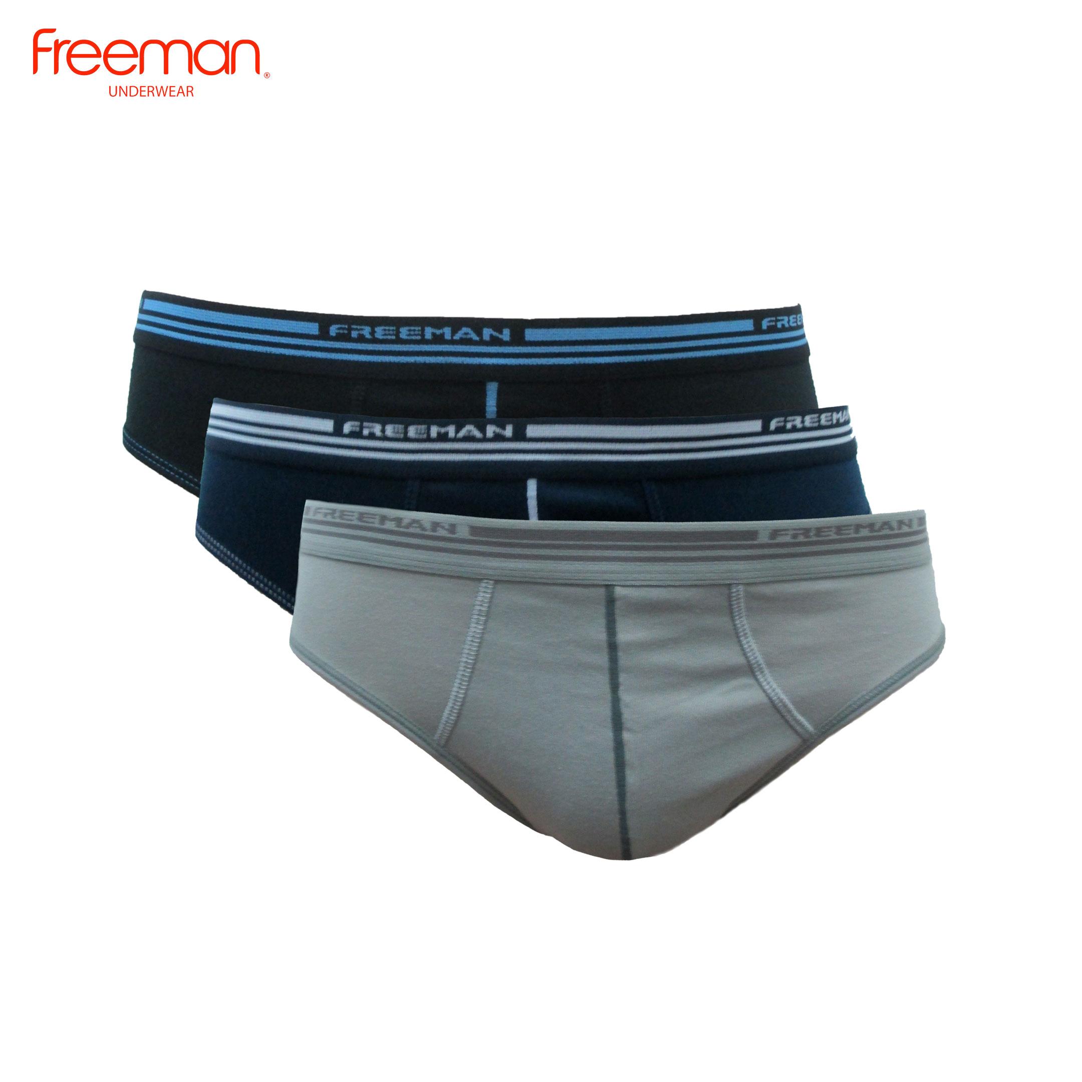 Combo 3 quần lót nam Freeman 6039 - chất liệu cotton