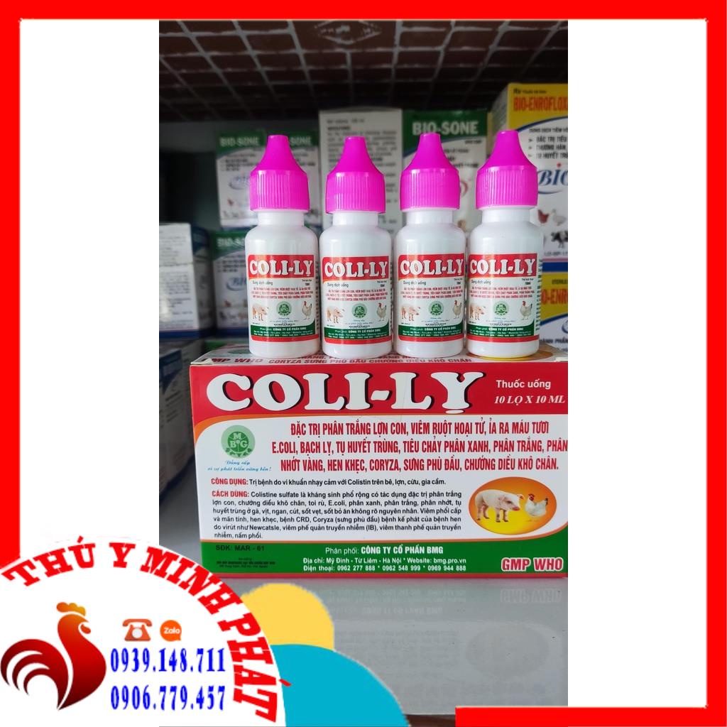 COLI LỴ 10ml - Phân xanh phân trắng (colistin 25 MUI)