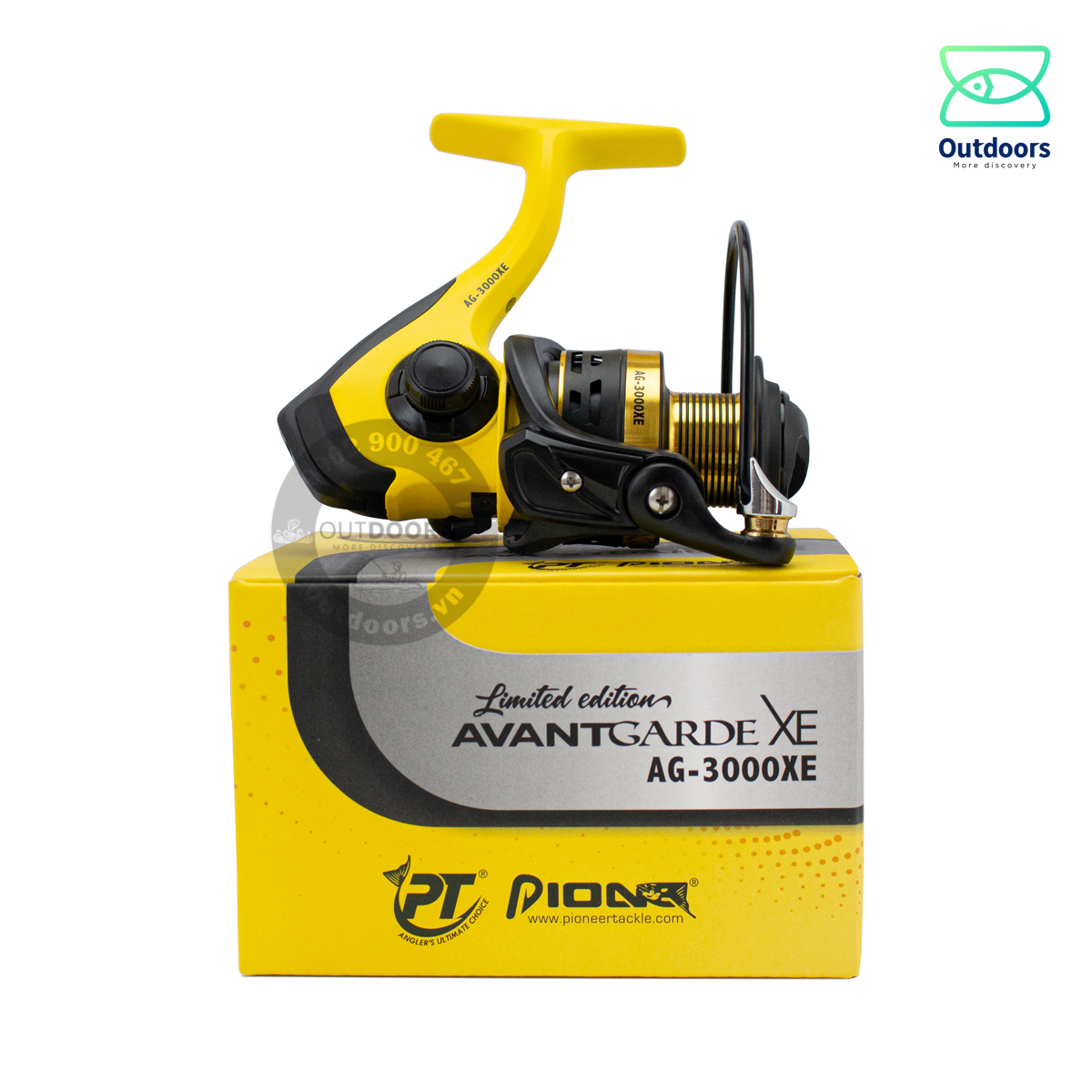Máy câu Pioneer Avantgarde XE 2000/3000/4000/5000/6000 nồi nhôm, tay quay kim loại - phiên bản giới hạn màu vàng