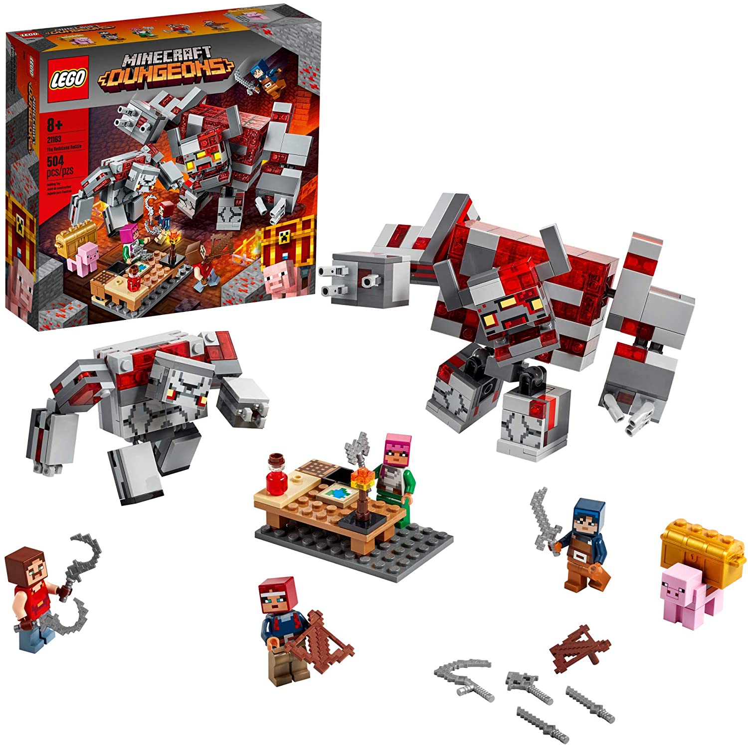 Đồ chơi lego minecraft - đại chiến đá đỏ - mã sp 21163