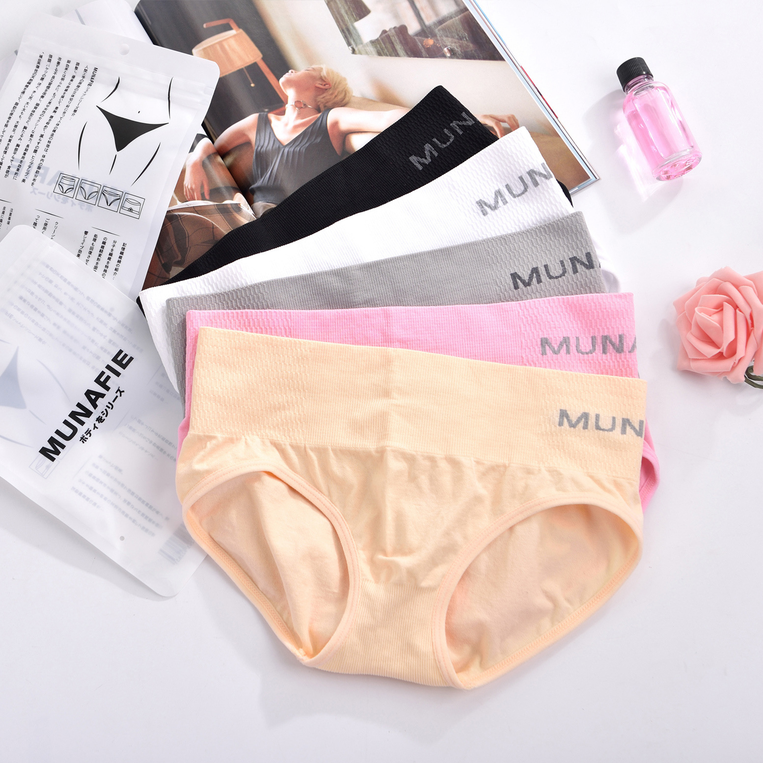 [HCM]Combo 05 Quần Lót Nữ Lưng Cao Gen Bụng Dưới Munafie Tiểu Thanh Shop