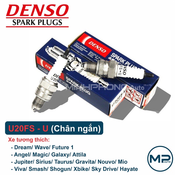 Bugi Denso chính hãng chân ngắn