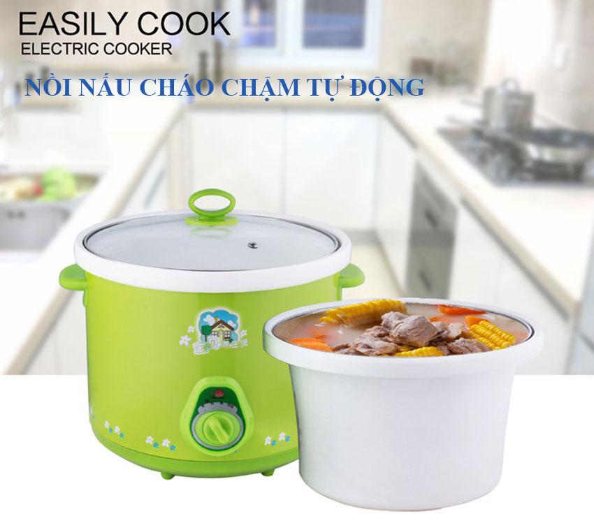 Nồi nấu cháo cho bé, nồi hầm cháo cho bé, Nồi nấu cháo chậm đa năng 1.5l tiện lợi ,nhanh chóng và an toàn. Bảo hành 1 đổi 1