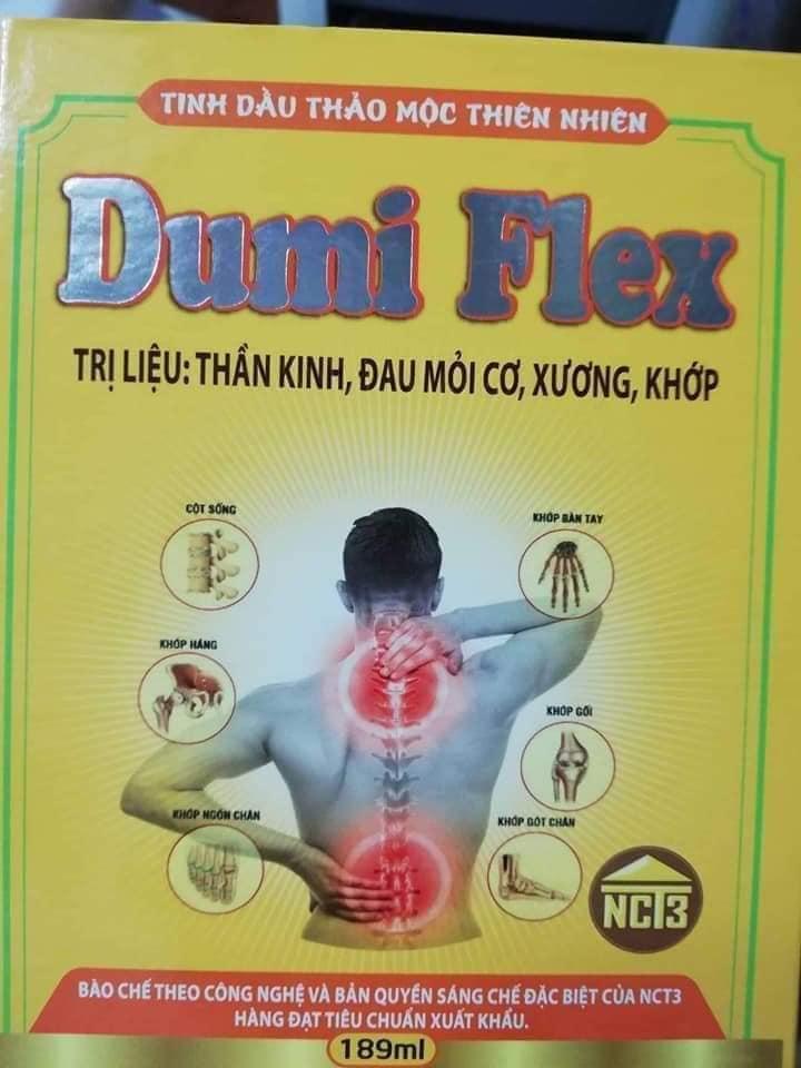 Tinh dầu thảo mộc thiên nhiên Dumi flex