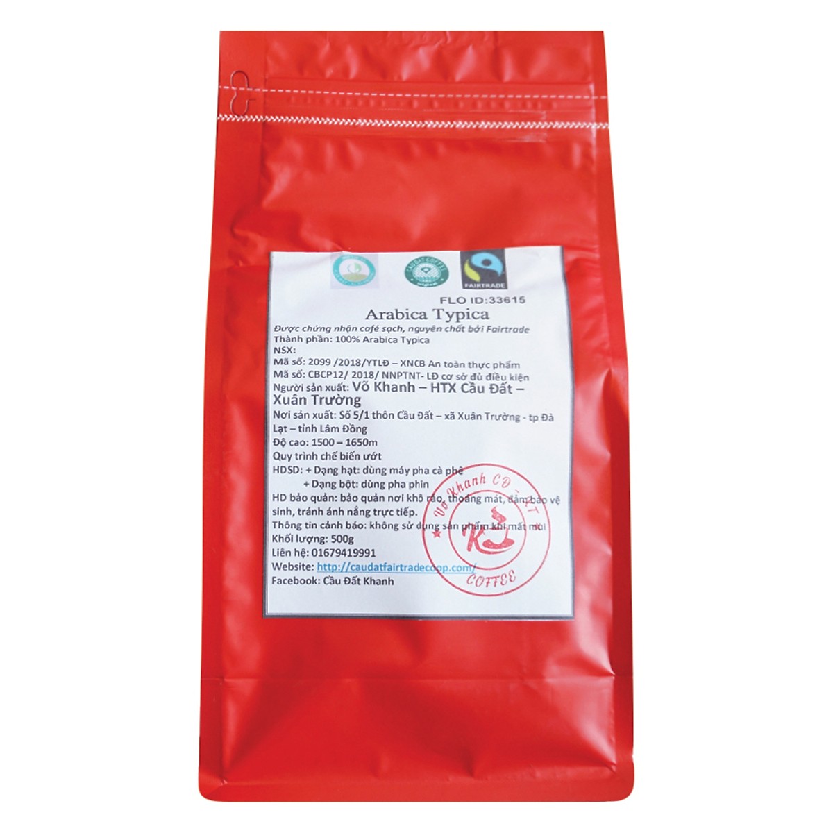Cà phê xay cầu đất arabica typica moka 100% k phiêu