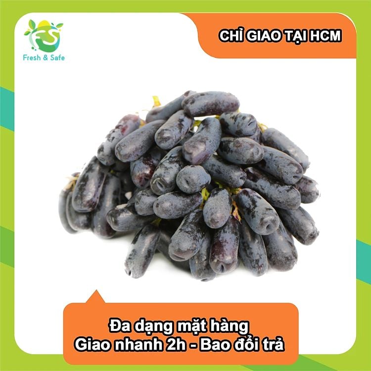 [HOẢ TỐC HCM] Nho đen ngón tay - 500g