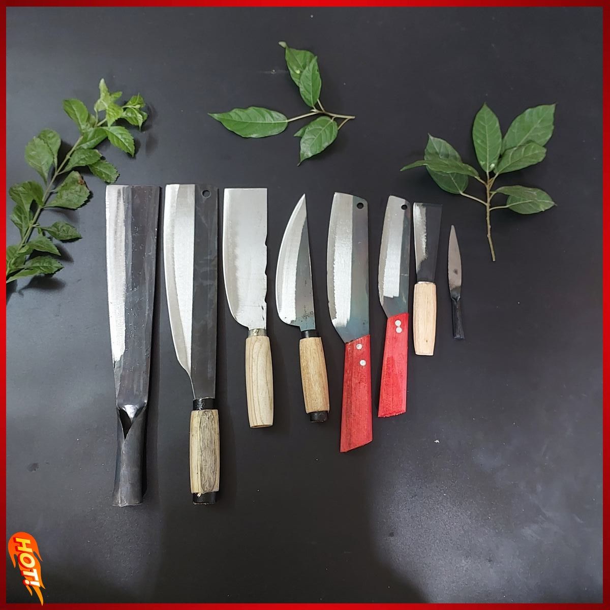 Bộ dao làm bếp giá tốt sắc bén bền đẹp rèn thủ công