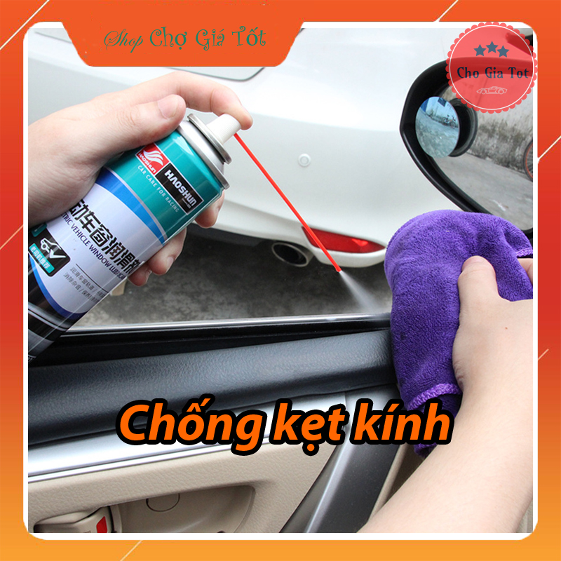 Chai xịt chống kẹt kính cửa sổ ô tô bảo dưỡng phục hồi chi tiết nhựa gioăng cao su 268ml