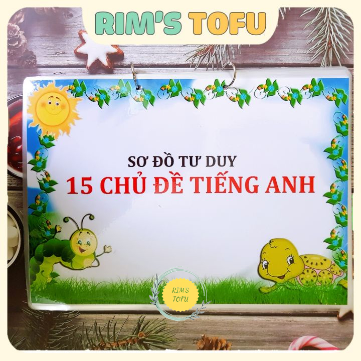 SALE! Mindmap~ sơ đồ tư duy Anh~ Việt cho bé - Đồ chơi giáo dục sớm Montessori cho bé