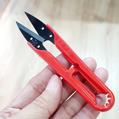 [HCM]Kéo Bấm Chỉ Cán Nhựa Lưỡi Thép Siêu Bén Bấm Nhẹ