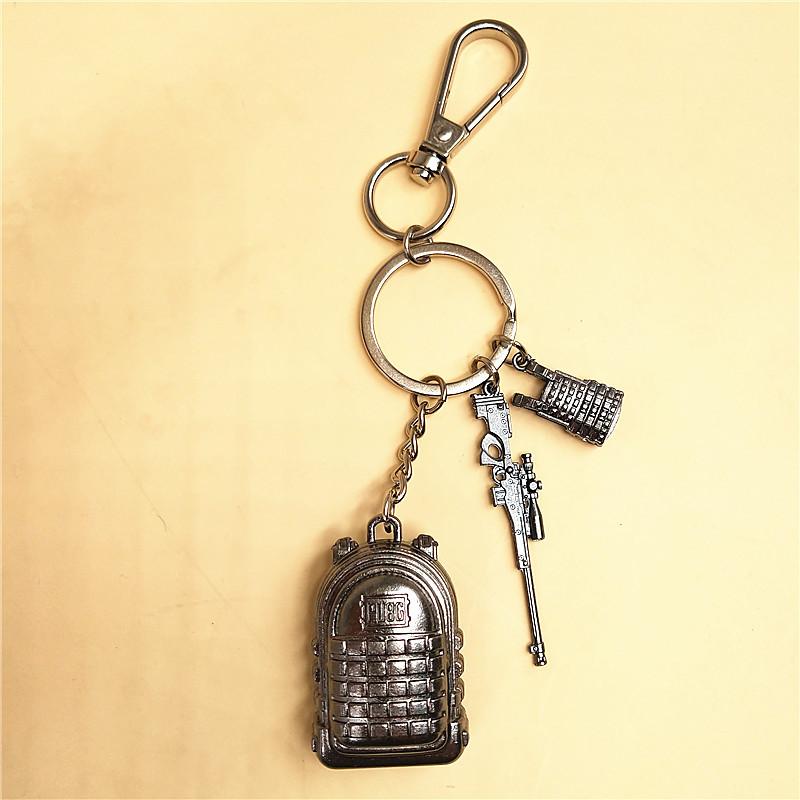 Combo Móc Khóa Mô Hình PUBG Nhỏ (Balo 3, AWM, Giáp 3)