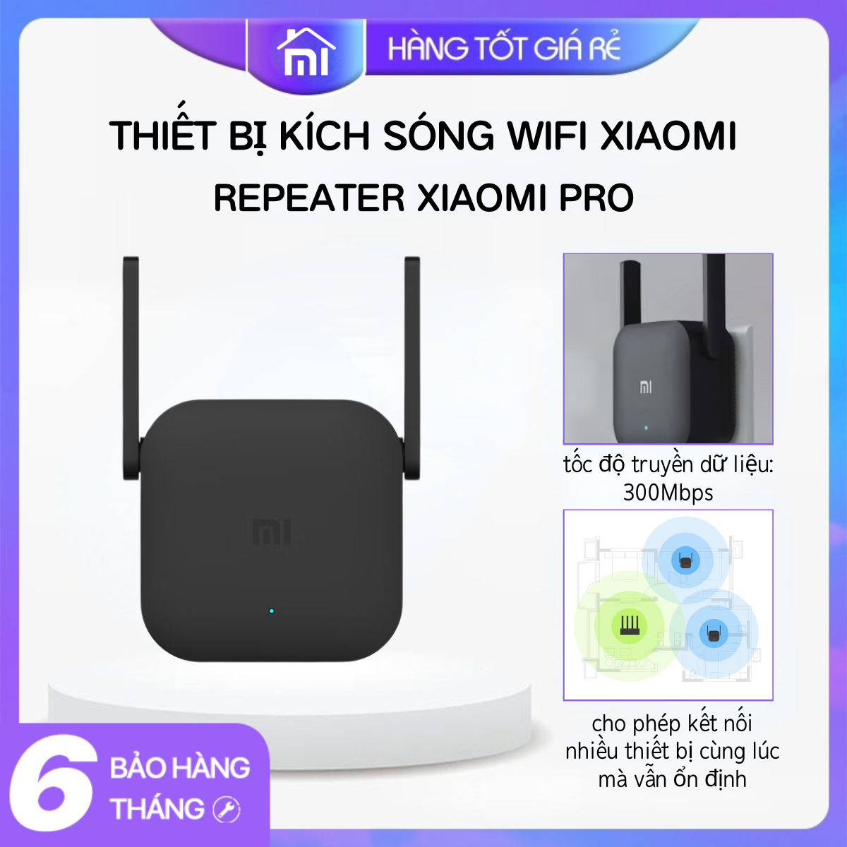 Thiết bị kích sóng Wifi Repeater xiaomi Pro bộ kích sóng wifi Xiaomi Pro - Mijia