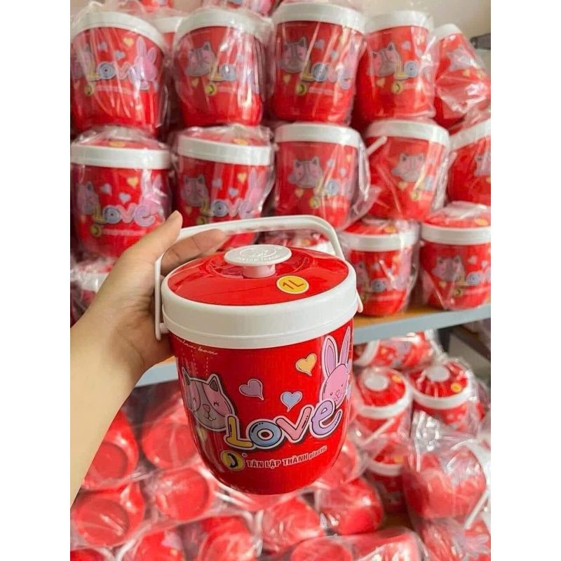 Xô giữ nhiệt mini đựng trà sữa 1000ml