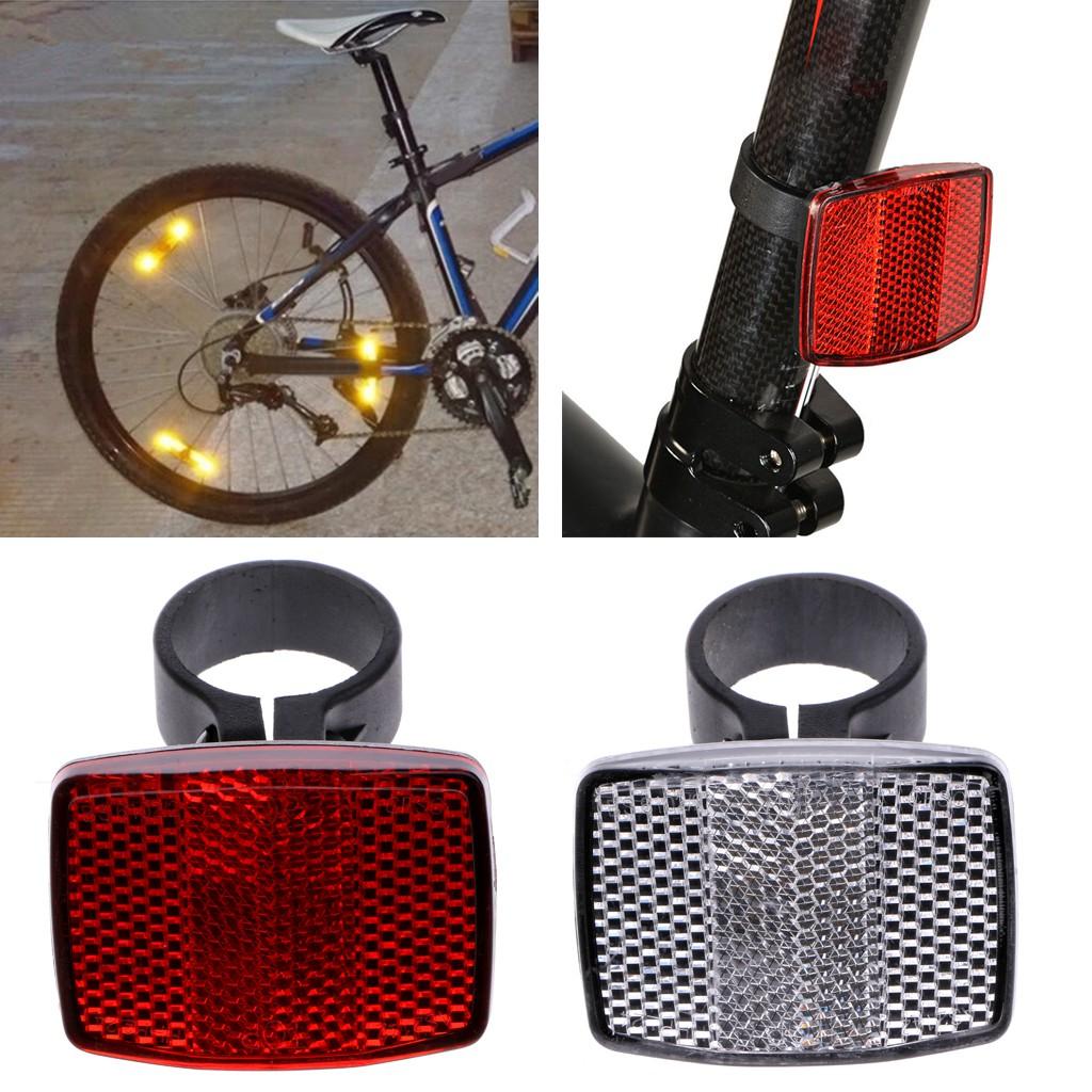 Combo 2 Phản quang gắn trước và sau xe đạp hình vuông