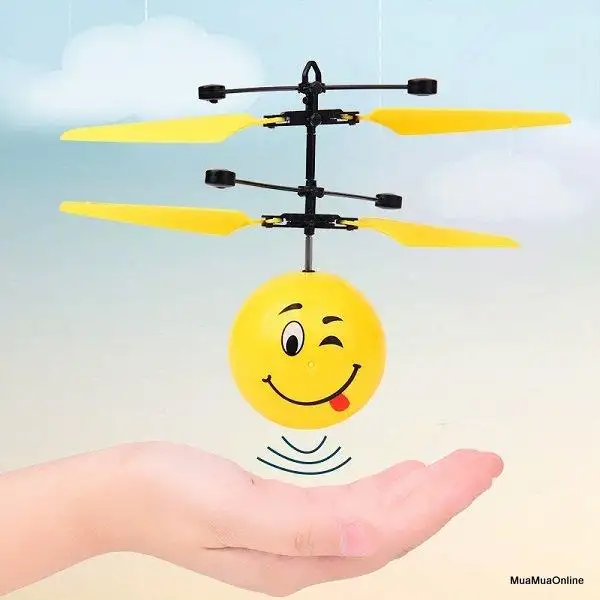 đồ chơi máy bay cảm ứng mặt cười thông minh quà tặng cho bé 4