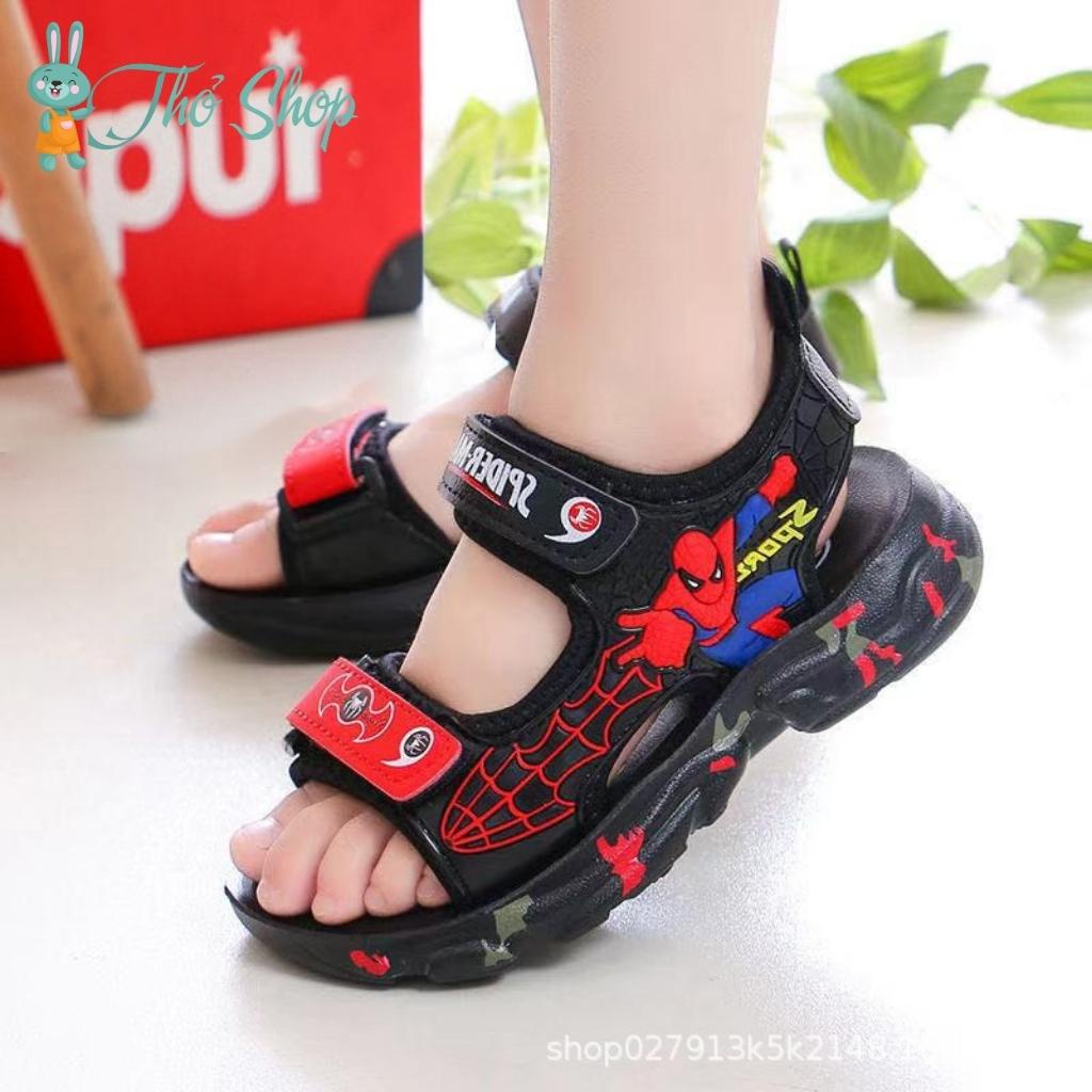 Dép quai hậu cho bé trai, dép người nhện siêu đẹp