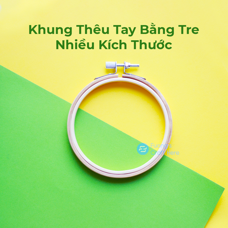 Khung Thêu Tre Dành cho Thêu Tay, Thêu Tranh Chữ Thập, Thêu Nổi - Dễ Dàng Sử Dụng Với Mọi Người