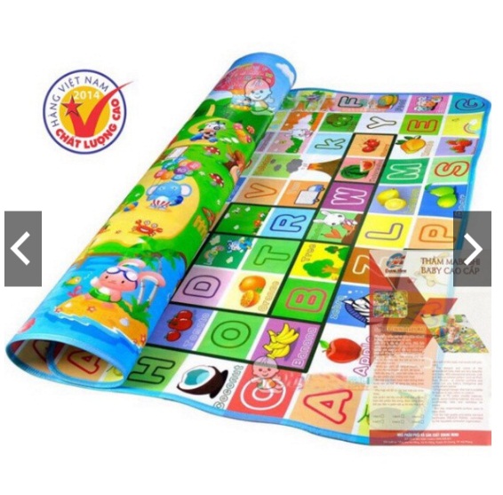 Thảm xốp 2 mặt cho bé maboshi nhiều kích cỡ, màu ngẫu nhiên 1m2 1m5 1m6 1m8 2m1 2m5 3m