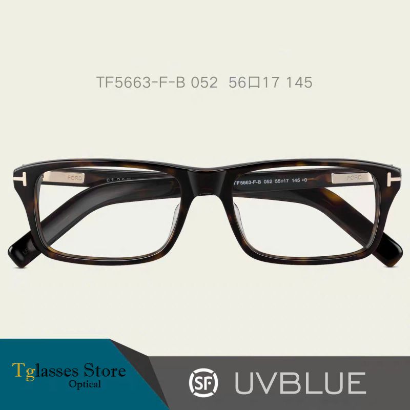 Kính đọc sách viễn thị , cận thị nam T5663 chất liệu khung Acetate, Ống kính Uvblue – Made in Japan