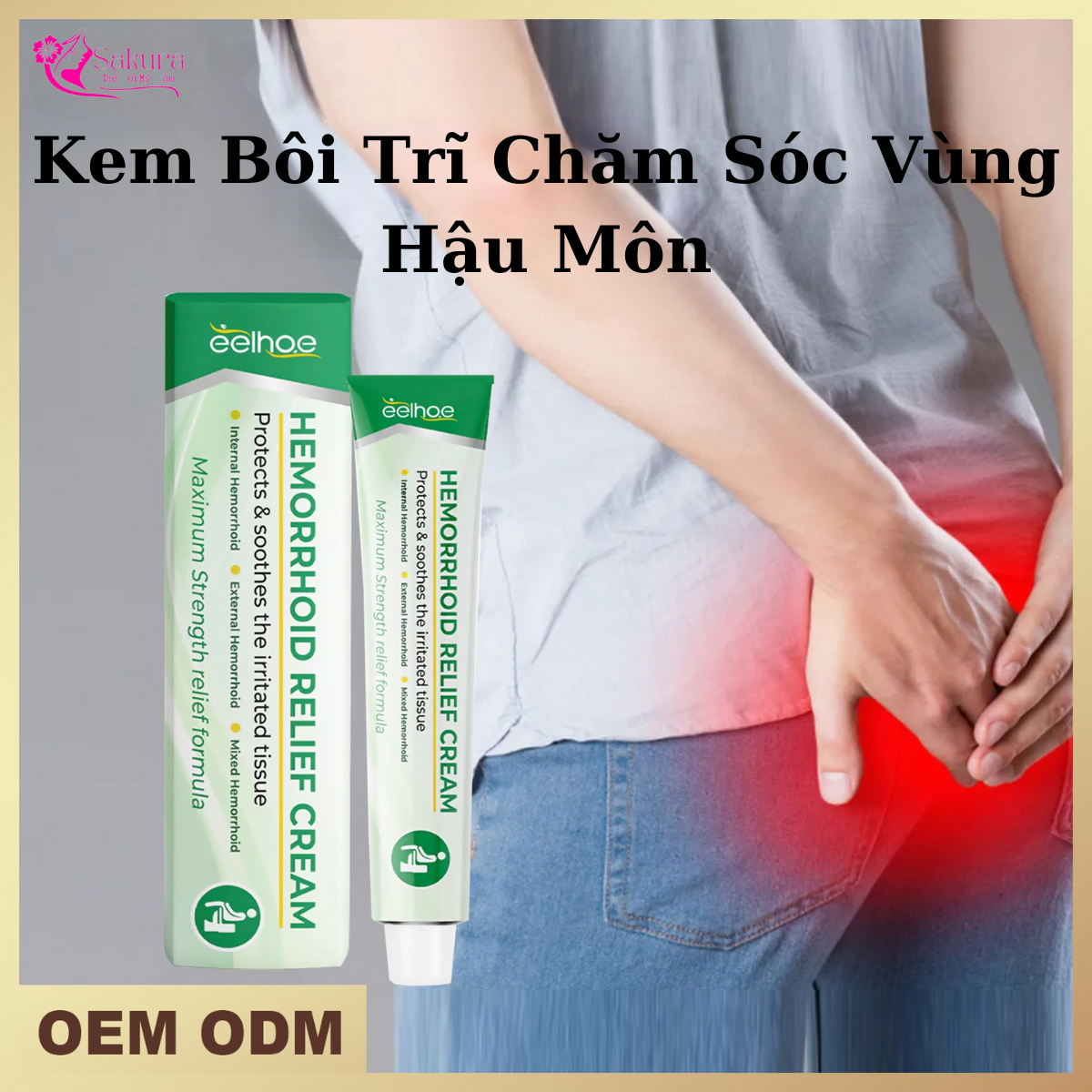 Kem bôi trĩ, cải thiện tình trạng đau nhức búi trĩ, loại bỏ trĩ nội, trĩ ngoại, các loại trĩ giảm đau rát vùng hậu môn