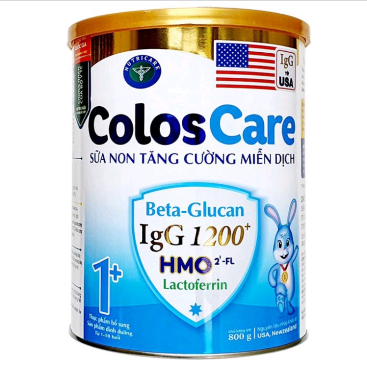 Sữa bột coloscare 1+ 800g cho trẻ 1-10 tuổi