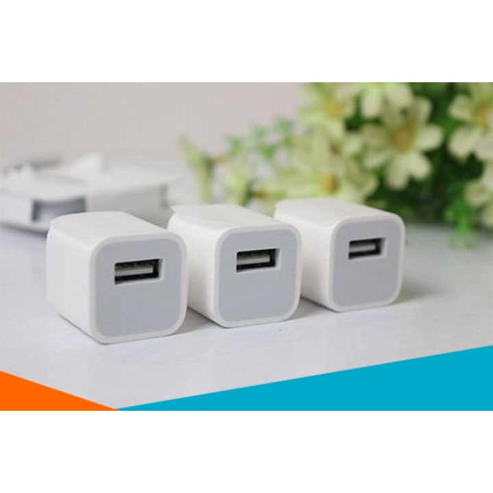 Củ sạc 5w freeship cốc sạc vuông apple 5w cổng usb