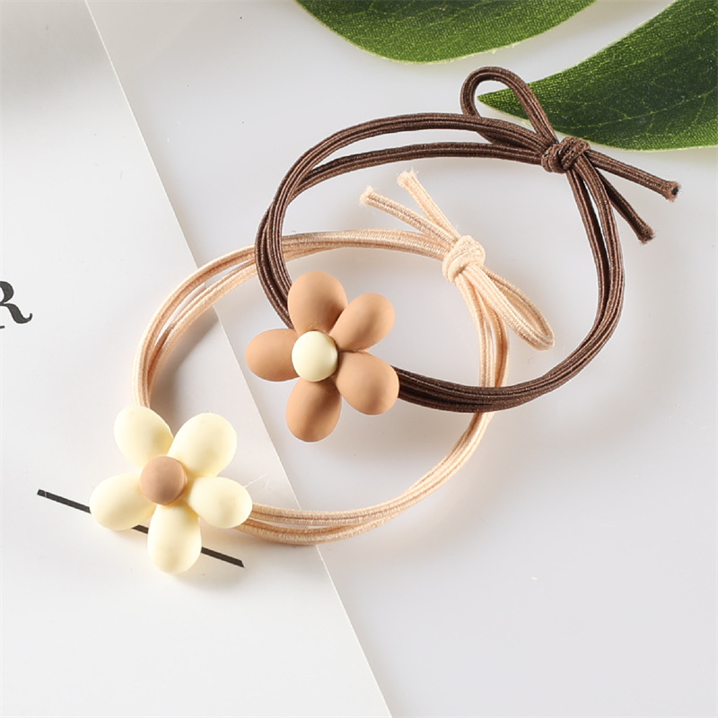 Set 4 dây buộc tóc gấu nâu hoạt hình hình thú hàn quốc