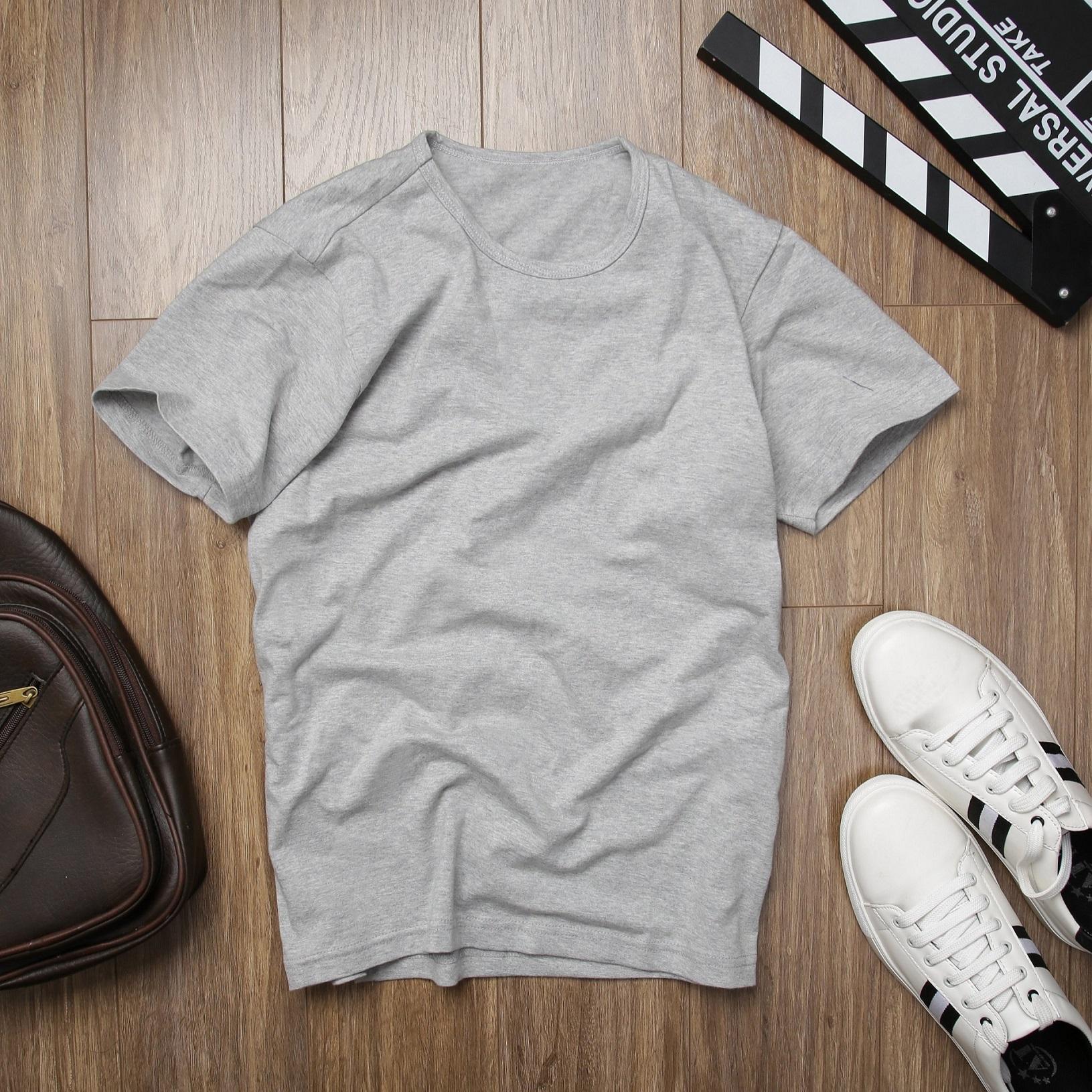 Áo thun body cotton 4 chiều màu xám trắng