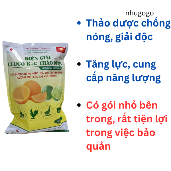 Sumi điện giải gluco kc thảo dược 1kg
