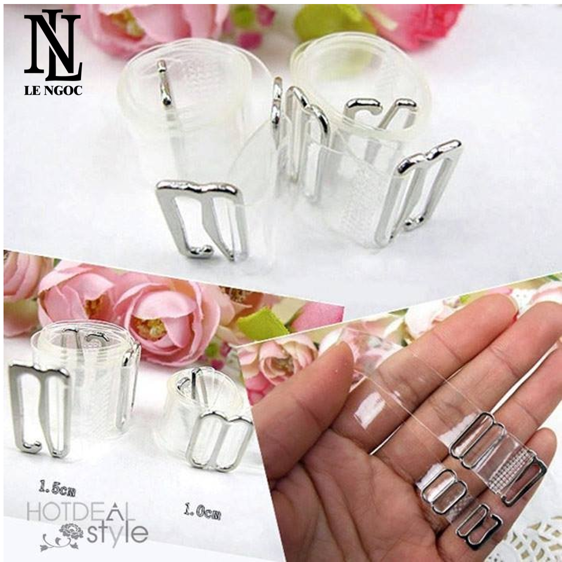 [HCM]Bộ dây áo lót dây áo ngực trong suốt dây sợi bún và sợi dẹt- Lê Ngọc Fashion