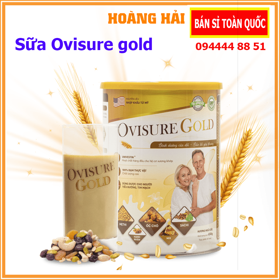Sữa Ovisure Gold  Sữa Ovisure Gold sữa hạt xương khớp Ovisure gold 650gr