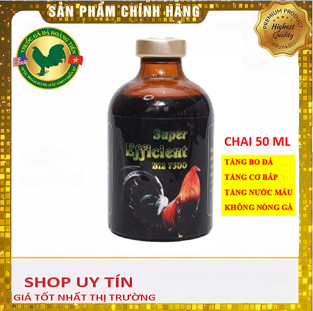 B12 7500 chai 50ml nhập khẩu mexico - tăng nước máu, tăng bo khủng cho gà đá - không nóng gà